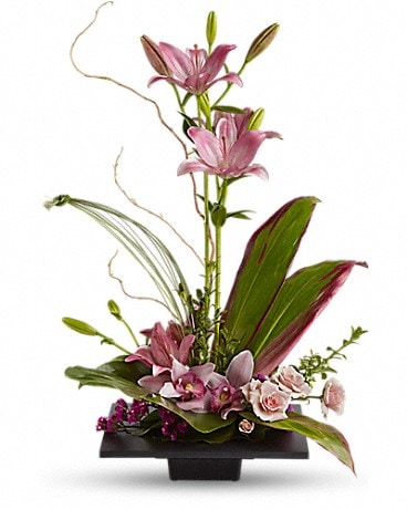 Imagination Blooms with Cymbidium Orchids Flower Arrangement
